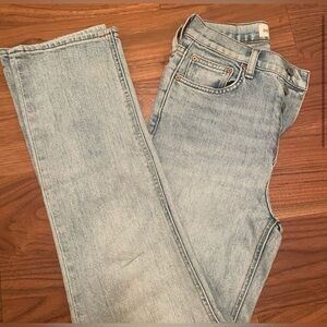 Denim Forum Arlo High Rise Straight Leg Jean